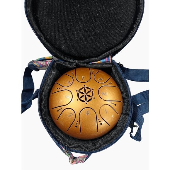 Steel Tongue Drum Rain Drum Tone Key C5 5.5 Inch 8 Notes For Kids Beginner - Picture 9 of 12
